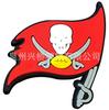 Futebol NFL Tampa Bay Buccaneers Sapato com Buraco Flor Croc Sapato Fivela Flor Sapato com Buraco Acessórios Flor Fivela de Sapato