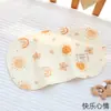 Almofada Nuvem de Gaze de Oito Camadas Almofada de Bebê, Capa de Almofada Plana Absorvente de Suor e Respirável, Almofada Anti-Regurgitação para Bebês e Crianças, Almofada Anti-Desvio da Cabeça