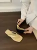 Chanclas Planas de Moda Chuyuji para Mujer, Sandalias Plateadas de Playa de Verano, Zapatos de Playa