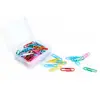 Deli 0024 Clips de Colores Clips para Oficina Clasificación y Organización Caja de Clips de Colores