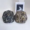 Sombrero de Moda Retro Estampado 2025 para Mujer Otoño Nuevo Versátil Casual Gorra de Béisbol Elegante Boina Invertida