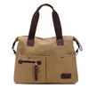 Bolso bandolera de lona retro para hombre, gran capacidad, para fitness, deportes, viajes, bolso bandolera casual para mujer, moda