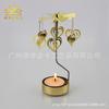 [Candelabro de metal] Candelabro giratorio de aire caliente con forma de estrella, material de latón, producción y venta directa de fábrica.