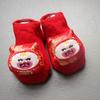 Calcetines de captura semanal de un año, calcetines de suelo para bebé niño pequeño rojo, calcetines rojos largos, Primavera