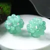 Brincos de Pedra Natural Pulseira Colar Corrente para Celular Contas Bola de Cristal Bola de Flor Acessórios de Joias DIY Cristal Tecido