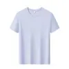 Camiseta de Verano para Hombre de Algodón de Fibra Larga de Alta Densidad, Manga Corta, Unisex, Color Sólido, Adecuada como Capa Base, Protectora del Sol y Transpirable