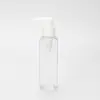 Frasco Portátil Tipo Pump para Loção 120ml Quadrado Fosco Plástico PET Material de Embalagem para Cuidados com a Pele Sub-frasco para Loção Atacado