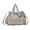 Bolsa Saco Nova Feminina de Lona de Nylon Bolsa de Ombro Bolsa Feminina Grande Capacidade Dobrável para o Trabalho Transversal Bolsa Bolinho