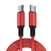 Cable de Datos Tipo-C Doble Conector Trenzado de Nylon Carga Rápida PD100W/60W Adecuado para Huawei Apple