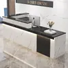 Balcão de Bar de Canto Estilo Chinês, Balcão de Caixa Registradora, Balcão de Recepção Frontal de Empresa, Balcão Comercial para Loja de Roupas, Balcão Pequeno, Mesa de Escritório