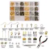 Accesorios de joyería para hacer tú mismo joyería pendientes ganchos para orejas pulseras pulseras collares materiales para abalorios hechos a mano juego de herramientas