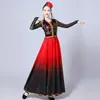 Traje de Dança de Xinjiang Traje de Performance Feminino Adulto Traje Étnico Traje de Performance de Palco Uigur Vestido Grande