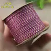 Cuerda de mano tejida con hilo de algodón con adición de oro de 1.8 mm, cuerda para jugar Wen, no elástica, resistente al desgaste, cuerda DIY, borla de bodhi, punta