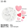 Molde de Silicona con Forma de Corazón Tamaño Labio para Fondant, Decoración de Pasteles para Hornear DIY, Molde para Arcilla de Chocolate, Pegamento