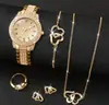 Reloj de Lujo Nuevo Modelo de Invierno con Pedrería en Todo el Cuerpo para Mujer, Reloj con Cadena de Acero Estrellada, Elegante y de Moda con Esfera Pequeña para Mujer