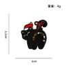 Árbol de Navidad Bola de Cristal Gato Muñeco de Nieve Corona Calcetines Insignia de Aleación Broche de Metal Mochila Regalo Mayoreo