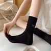 Calcetines de tubo Lolita transpirables huecos de verano para niños jk diarios combinan con todo lazo de encaje calcetín alto para pantorrilla