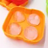 Fabricante recomenda bola de silicone com quatro furos, bola de gelo redonda com quatro furos, forma de gelo criativa caixa de gelo, suprimentos de bandeja de cubo de gelo de silicone