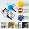 Cepillo de limpieza para quitar el polvo tipo telaraña de cerdas suaves, fácil de limpiar, extensible, adecuado para esquinas de paredes y techos, eliminación de polvo, herramienta multifuncional para uso interior y exterior
