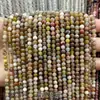 Suministrado directamente por el fabricante: cuentas redondas pequeñas de piedra natural, cuentas de arroz, cristal, turmalina, cuentas redondas de ágata, materiales hechos a mano para DIY, accesorios para pulseras