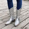 Comercio exterior transfronterizo talla grande otoño 2026 nuevo para mujer europea y americana de media pantorrilla color liso punta fina botas Martin para adulto con tacones gruesos