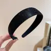 Tiara de Larga Aba com Fino Glitter Estilo Coreano para Mulheres Novo Modelo 2026 Tiara Alta para Lavar o Rosto, Acessório de Cabelo Antiderrapante