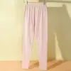 Calças compridas femininas leggings finos puros roupa íntima calças de lã primavera, outono e inverno calças com forro justo calças quentes femininas