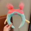 Linda Diadema de Panda con Orejas para Lavar la Cara, Corona Alta, Dibujos Animados, Felpa, Maquillaje para Mujer, Lavar el Cabello, Banda para el Cabello, Adorno para la Cabeza