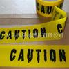 Cinta de advertencia de Halloween Inglés PRECAUCIÓN cinta de advertencia amarilla alerta decorativa de bricolaje