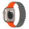 Correa para Apple iwatch S9, correa para reloj de silicona magnética Slub de Apple de 8.ª generación