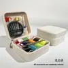 Bolsa de Almacenamiento Portátil para Costura, Kit de Herramientas para Manualidades y Tejido de Uso Doméstico, Caja de Costura de Viaje, Kit de Costura