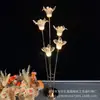 Adereços de Casamento Acrílico Luminoso Anti-Real Lírio Ferro Galvanizado Guia de Estrada Luz Decorativa de Casamento Atacado Transfronteiriço