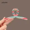 Nuevos Pasadores de Colores para el Cabello para Mujer en Verano, Elegantes Pinzas de Tiburón para el Cabello para la Parte Trasera de la Cabeza, Pasadores de Cabello de Alta Gama