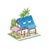 Quebra-cabeça tridimensional pequeno tamanho transfronteiriço jardim de infância pequeno presente modelo de casa feito à mão 3-6 anos meninos e meninas educação infantil