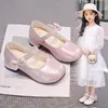 Nuevos zapatos Mary Jane vintage de otoño para niños, zapatos versátiles de moda con suela blanda para niñas, zapatos de punta cuadrada poco profundos