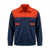 Roupa de trabalho para homens, de manga comprida, personalizável com logotipos impressos, adequada para fábricas de reparo automotivo, conjunto primavera/outono, durável e resistente a manchas