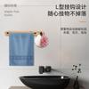 Gancho creativo para toallas y ropa sin perforaciones para puerta de cocina o baño, gancho de bambú en forma de L para vestidor, venta al por mayor