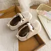 Zapatos de Princesa con Forma de Corazón para Niñas 2026 Nuevos Planos de Otoño con Lazo para Niños para Combinar con Vestidos, Zapatos de Cuero Bajos con Suela Suave