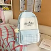 Mochila Escolar para Niñas, Estudiantes de Primaria, Nuevo Modelo 2026, Estilo Japonés, Bloques de Color, Versátil, Casual, Gran Capacidad, Mochila de Moda