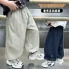 Nuevos pantalones de mezclilla 2026 de secado rápido, elásticos y repelentes de mosquitos para niños, adecuados para usar en verano, disponibles en tallas para bebés y niños mayores, con un corte holgado