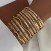 Moda Europea y Americana Nuevo Estilo Moda Personalizada Grabado Trenzado Geométrico Multicapa Apilados Pulseras Set de 10 Piezas Accesorios Al por Mayor