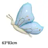 Nuevo producto transfronterizo: globos de mariposa estilo ins, globos de coche de princesa, globos de flores, globos de corona de Navidad, globos de cumpleaños