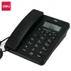 Teléfono de Escritorio con Cable Deli 13606 Teléfono Fijo con Identificador de Llamadas para Uso en Oficina y Hogar