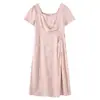 Vestido Yinuo Plus Size com Decote Quadrado Melhorado, Caimento Fluido e Sensação Fresca, Estilo Novo Verão 2026, Saia Midi com Estampa de Cetim 265192