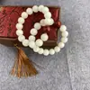 Pulseira de Raiz de Bodhi Chuvosa de Jiangnan para Homens e Mulheres, Sementes Macias de Bodhi para Contas Budistas de Oração para Segurar