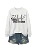 ENFERMERA PRACTICANTE Amazon Wish comercio exterior transfronterizo casual versátil mujer nuevo otoño e invierno sudadera