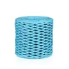Cuerda de rafia hilo fino tejido sombrero de paja de verano para mujer, kit de materiales para tejer a mano DIY bolsa de ganchillo, cuerda de papel sin bordado