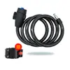 Candado Antirrobo para Bicicleta Correa Gruesa Anti-Corte Soporte Candado con Llave para Vehículo Eléctrico Anillo de Bloqueo Candado con Contraseña para Bicicleta