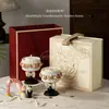 Venta al por mayor Vela Aromática Aroma Jardín Romántico Set de Taza de Cerámica Creativa para Uso en Casa Hotel Gama Alta Caja de Regalo con Fragancia