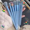 Conjunto de 13 pincéis de maquiagem recomendados por maquiadores ferramentas para pó solto sombra para os olhos pincel para iniciantes deve ser macio e fácil de aplicar pó